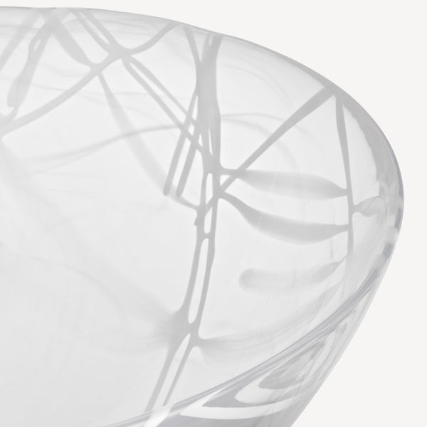 Kosta Boda Contrast Bowl White/White Large
