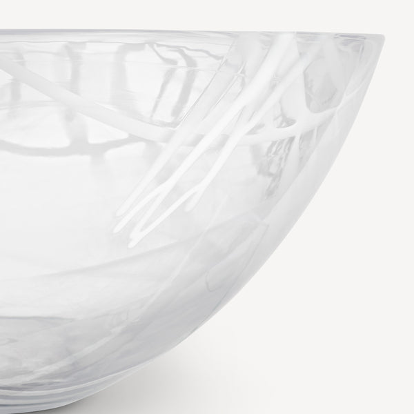 Kosta Boda Contrast Bowl White/White Large