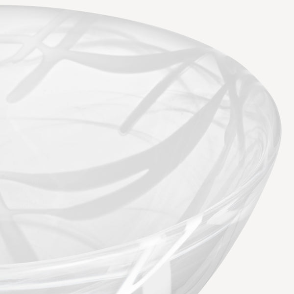 Kosta Boda Contrast Bowl White/White Medium