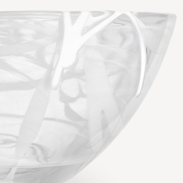 Kosta Boda Contrast Bowl White/White Medium