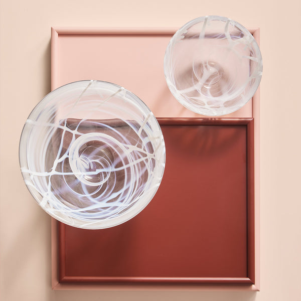 Kosta Boda Contrast Bowl White/White Small