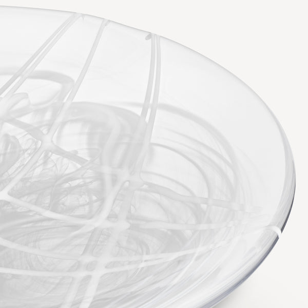 Kosta Boda Contrast Dish White/White