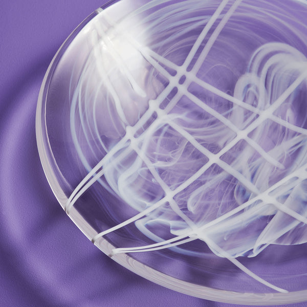 Kosta Boda Contrast Dish White/White