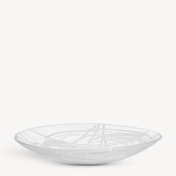 kosta boda Contrast Dish White/White