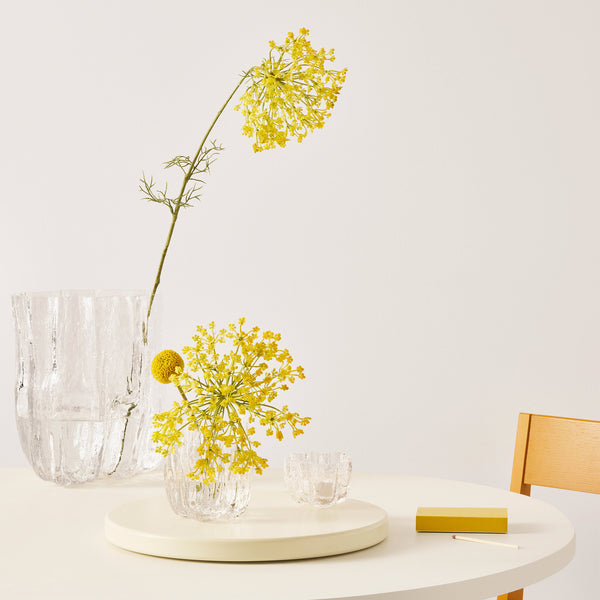 Kosta Boda Crackle Bowl/Votive Clear