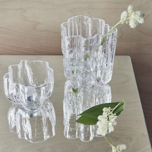 Kosta Boda Crackle Bowl/Votive Clear