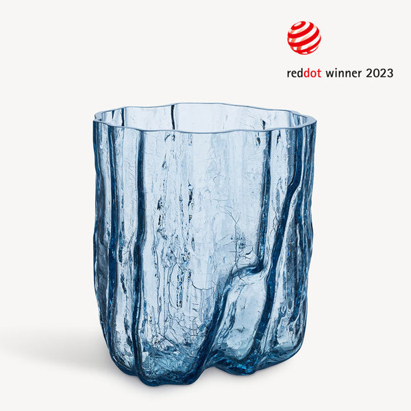 kosta boda Crackle Circular Vase Tall