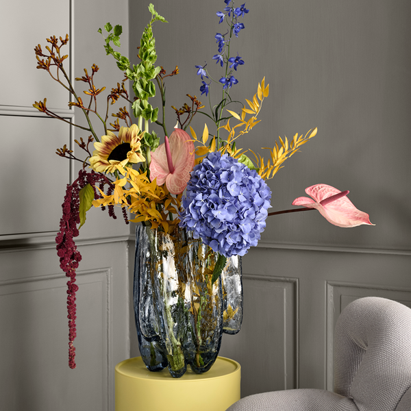 Kosta Boda Crackle Circular Vase XL