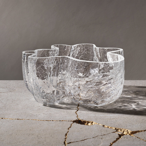 Kosta Boda Crackle Clear Bowl