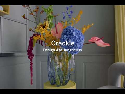 Kosta Boda Crackle Green Bowl