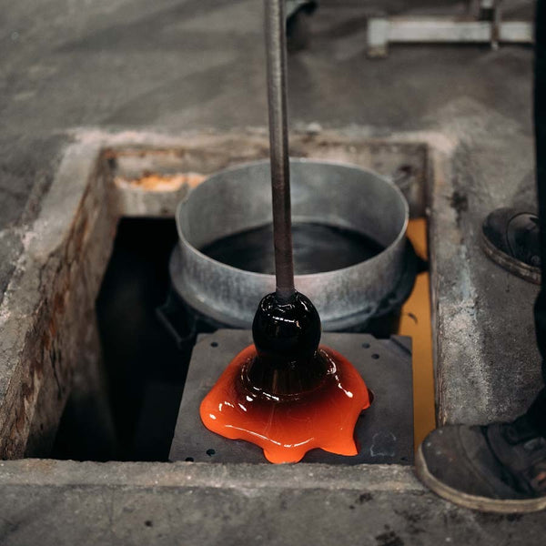 Kosta Boda Crackle Pink Vase Low