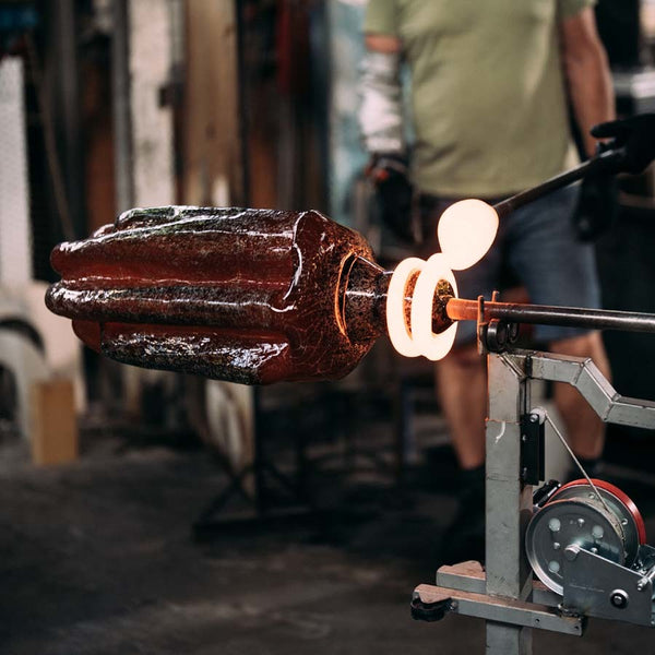 Kosta Boda Crackle Pink Vase XL