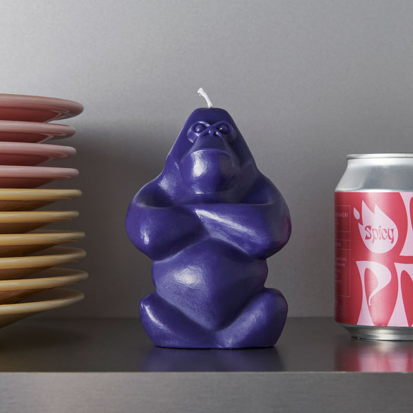 Kosta Boda Gabba Gabba Candle Blue