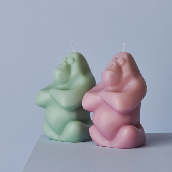 Kosta Boda Gabba Gabba Candle Green