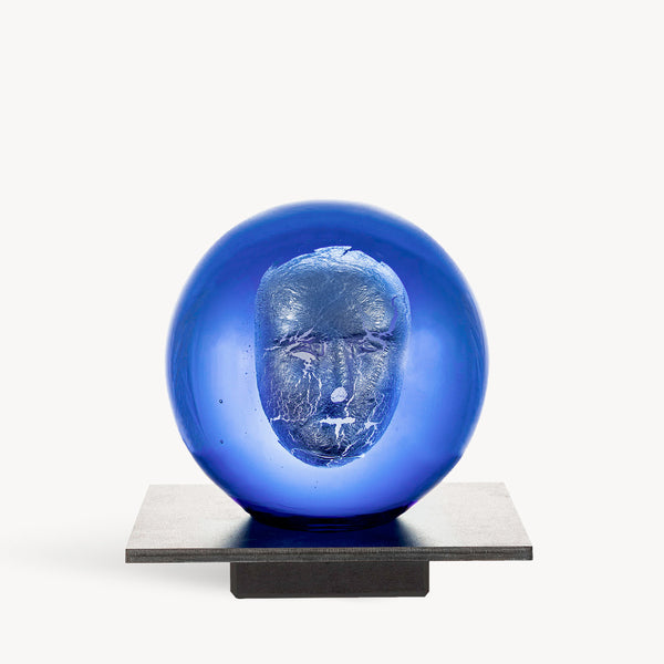 kosta boda Headman Blue