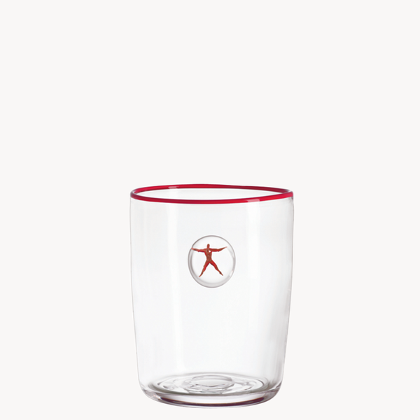 kosta boda Jupiter Wine Cooler Clear Red