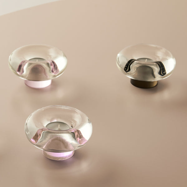 Kosta Boda Orion Votive Gray