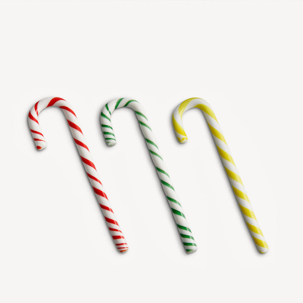 kosta boda Polka Candy Cane Set of 3