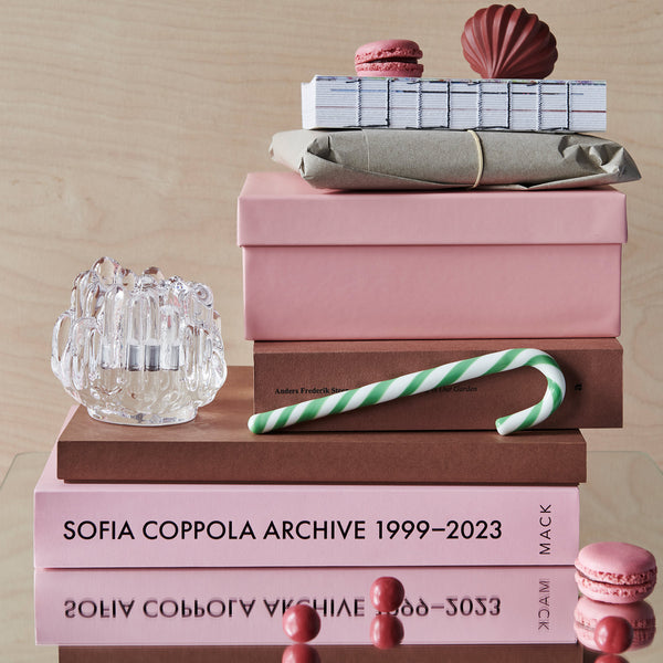 Kosta Boda Polka Candy Cane White/Green