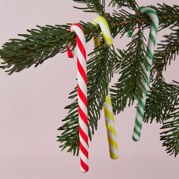 Kosta Boda Polka Candy Cane White/Red