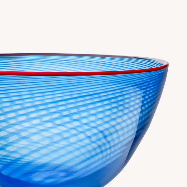 Kosta Boda Red Rim Bowl Small