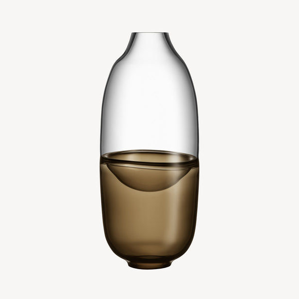 kosta boda Septum Vase Brown