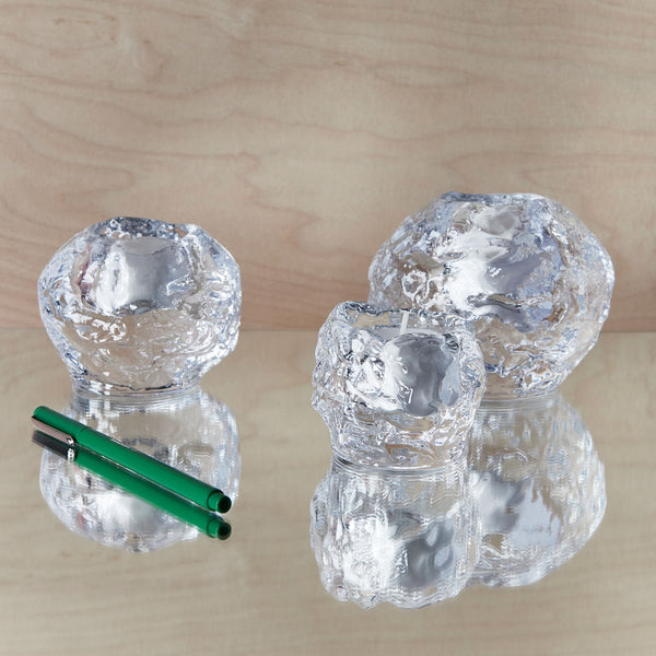 Kosta Boda Snowball Votive Set