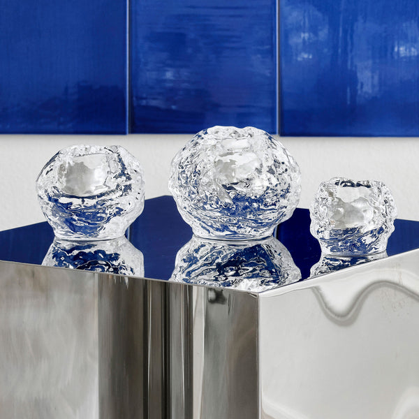 Kosta Boda Snowball Votive Set