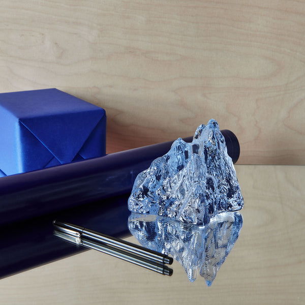 Kosta Boda The Rock Votive Ice Blue