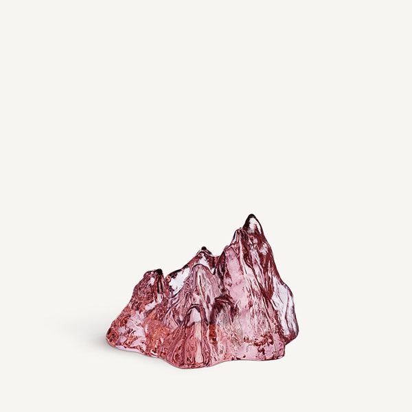 kosta boda The Rock Votive Pink