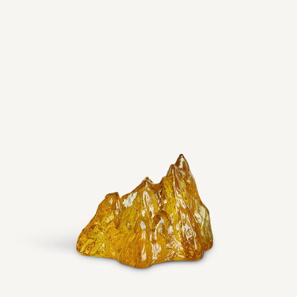 kosta boda The Rock Votive Yellow