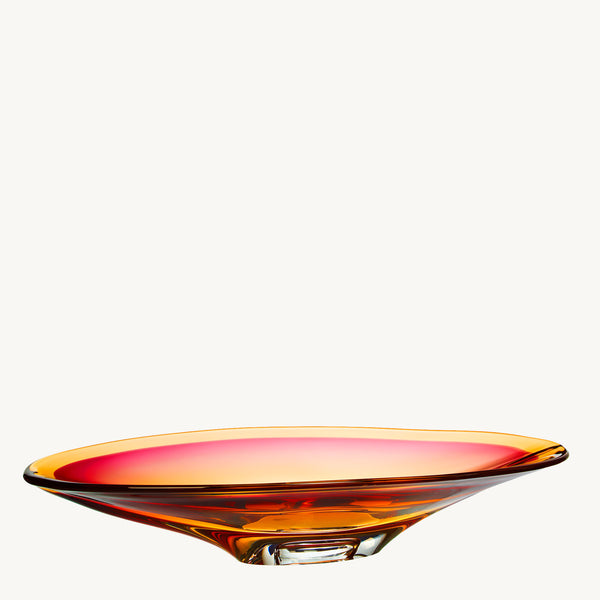 kosta boda Vision Pink/Amber Dish