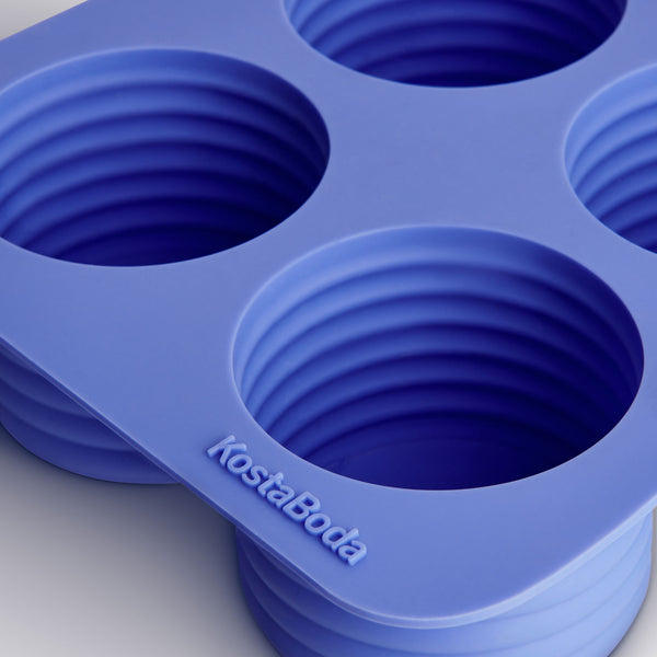 Kosta Boda Viva Ice Cube Tray Sea Blue 4-Pieces
