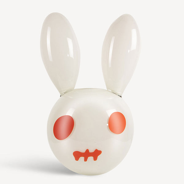 kosta boda What’s Up? White Rabid Large