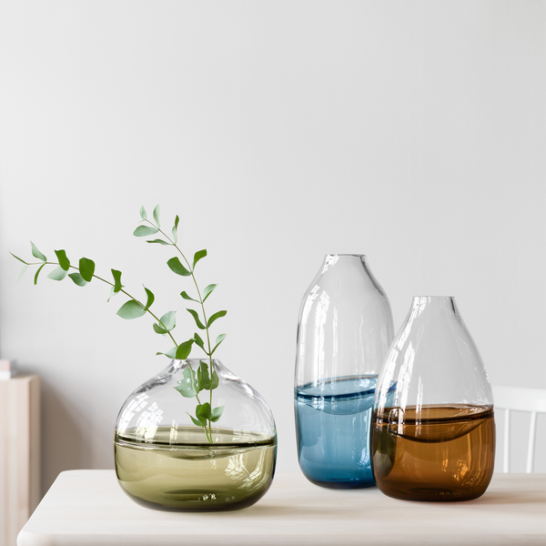 Kosta Boda Septum Golden Brown Vase Limited Edition 300