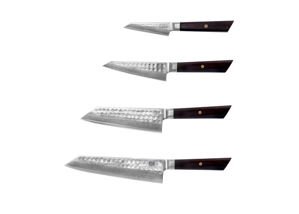 kotai Complete 4-Piece Knife Set - Bunka Damascus Collection