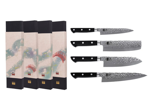 kotai Complete 4-Piece Knife Set - Hashi Tsuchime Collection
