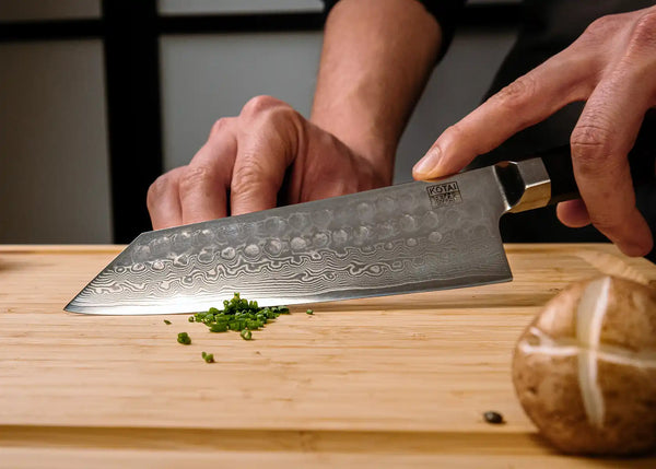 Kotai Complete 8-Piece Knife Set - Bunka Damascus Collection