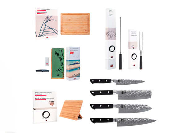 kotai Complete 9-Piece Knife Set - Hashi Tsuchime Collection