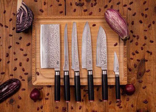 Kotai Complete Professional 10-Piece Knife Set - Pakka Damascus Collection