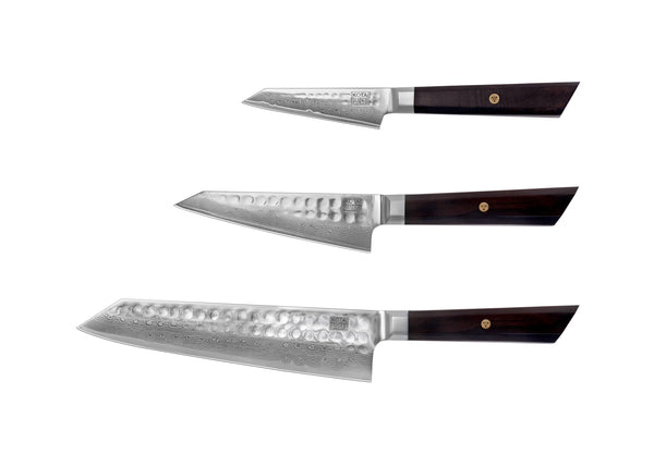 kotai Essential 3-Piece Knife Set - Bunka Damascus Collection