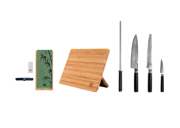 kotai Essential 6-Piece Knife Set - Pakka Damascus Collection