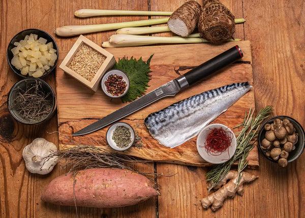 Kotai Fillet Knife 200 Mm - Pakka Damascus Collection