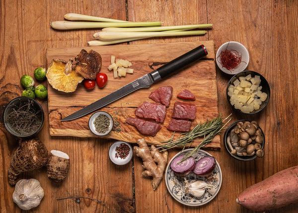 Kotai Fillet Knife 200 Mm - Pakka Damascus Collection