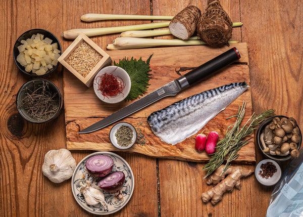 Kotai Fillet Knife 200 Mm - Pakka Damascus Collection