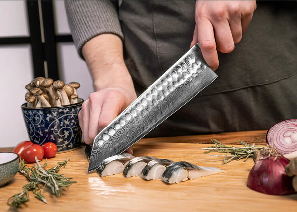 Kotai Kiritsuke Knife 210 Mm - Bunka Damascus Collection