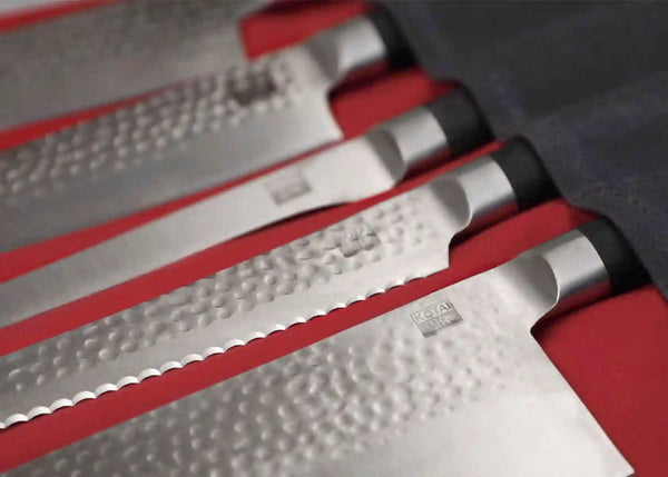 Kotai Chef Knife Roll-up Bag - Leather & Canvas