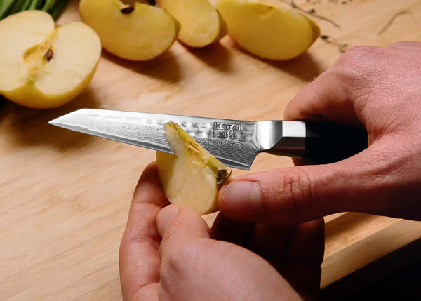 Kotai Paring Knife 90 Mm - Bunka Damascus Collection