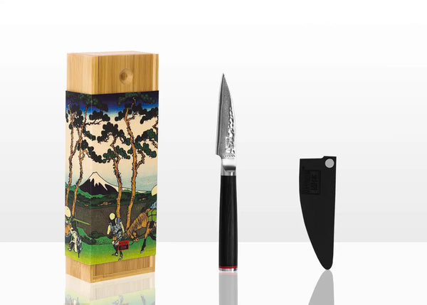 kotai Paring Knife 90 mm - Pakka Damascus Collection