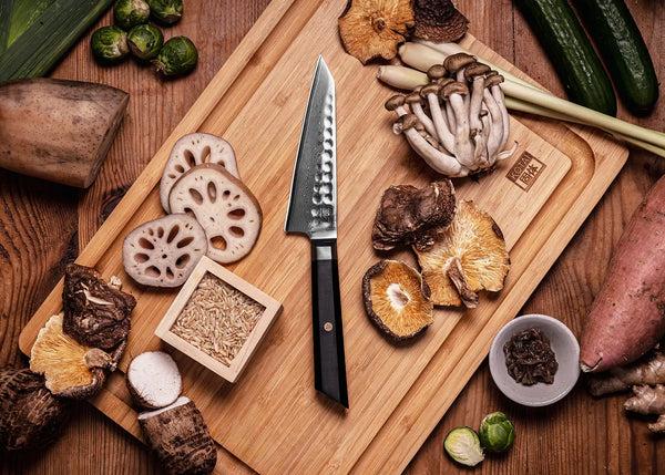 Kotai Petty Knife 135 Mm - Bunka Damascus Collection